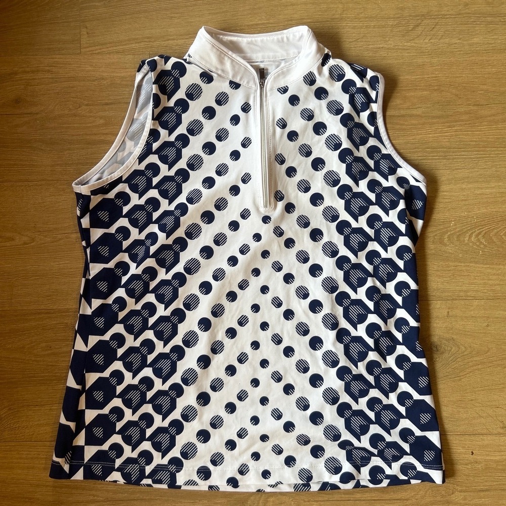 Tail Womens Sleeveless Golf Tennis Tops Bundle Quarter Zip Floral Geometric XL - Picture 2 of 5